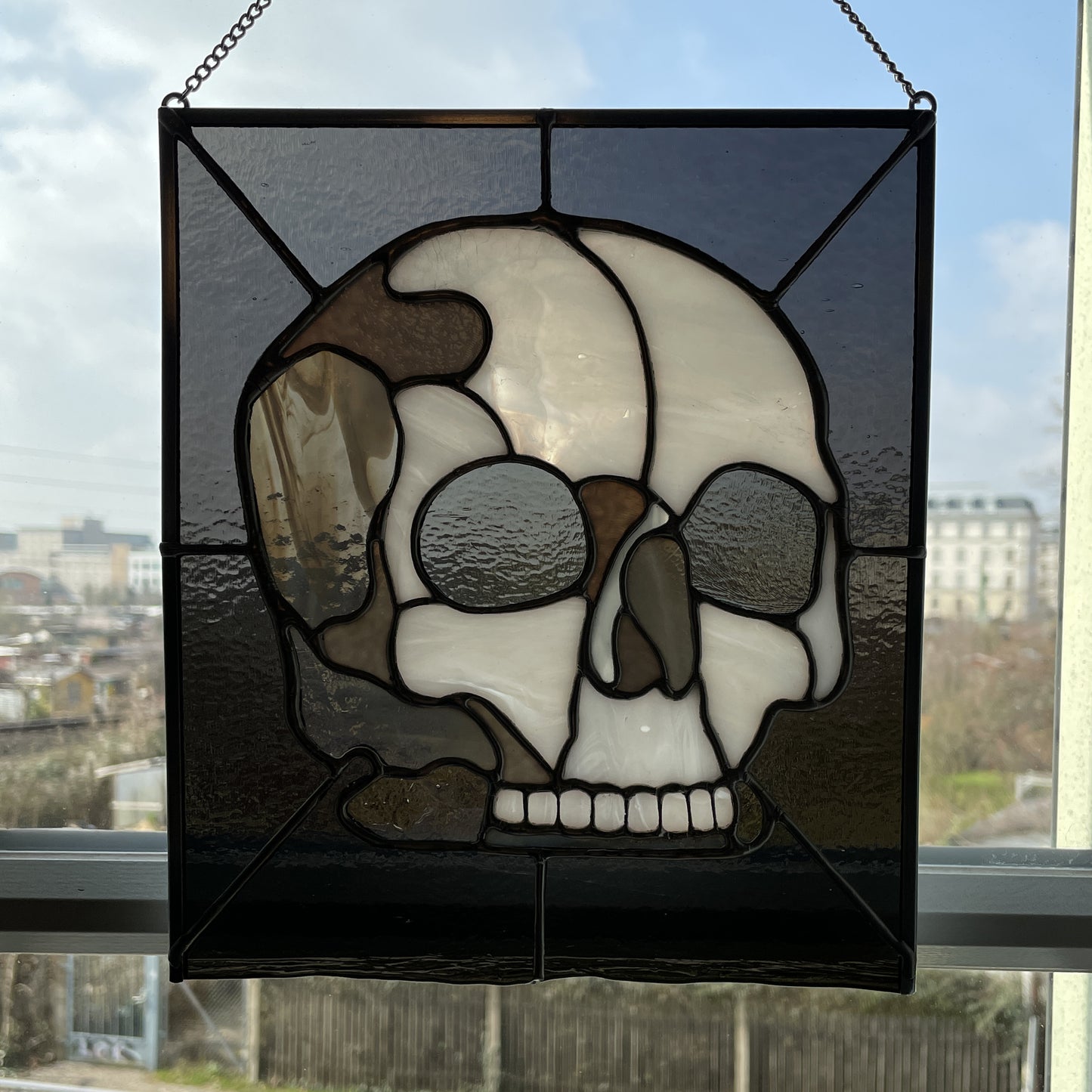 Stained Glass Skull