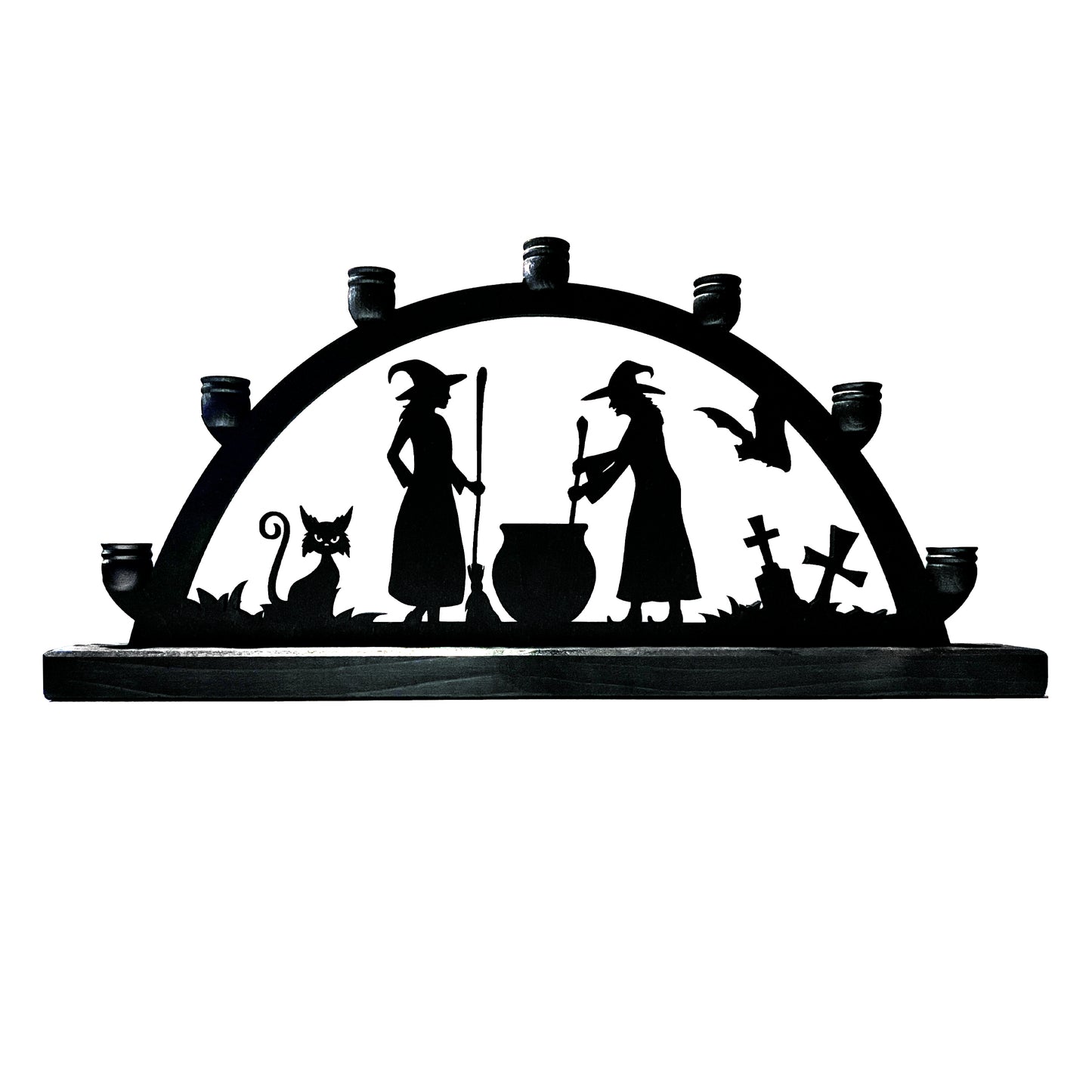 Black Wood Witches Schwibbogen