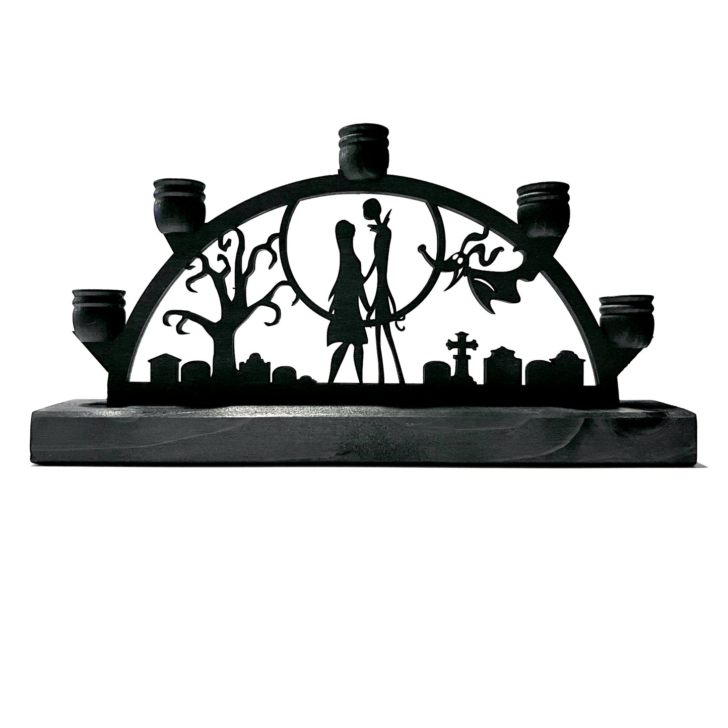 Small Black Wood Nightmare Schwibbogen