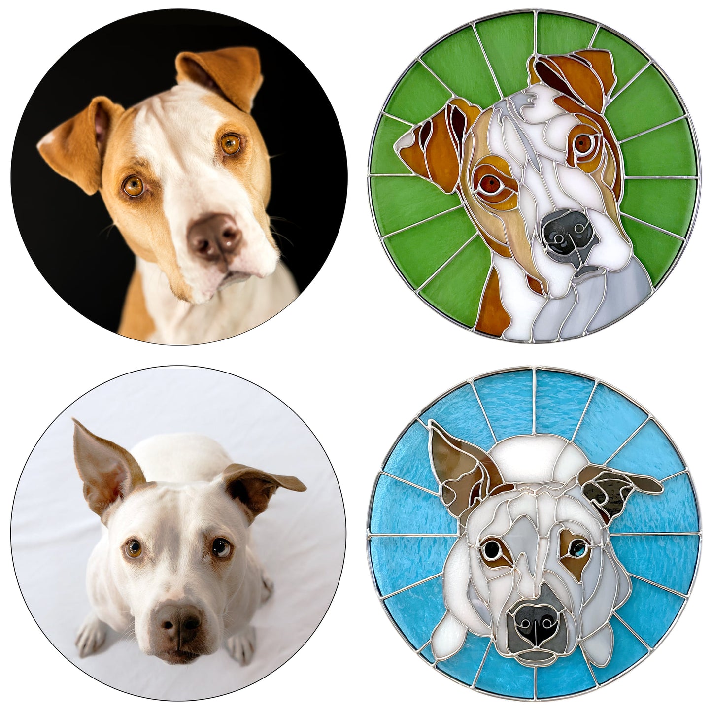 Custom Stained Glass Pet Portrait