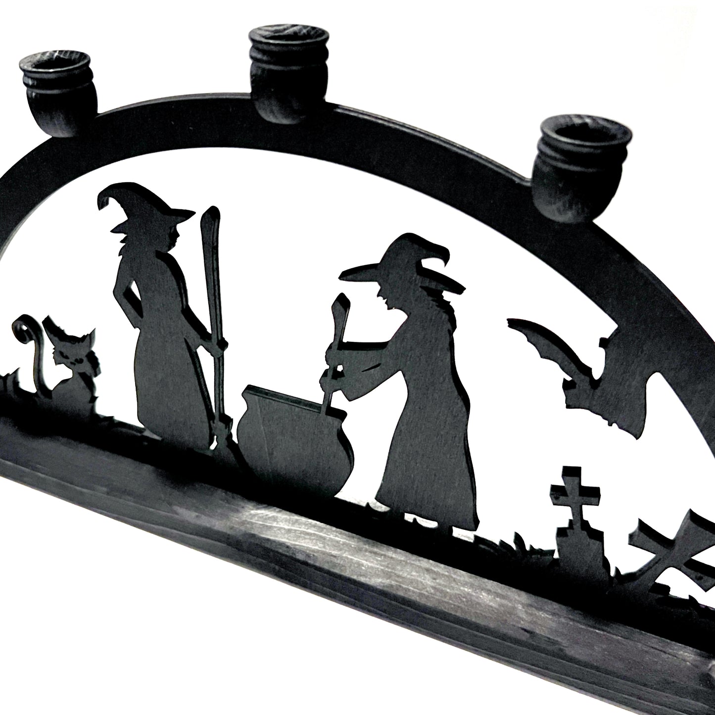 Black Wood Witches Schwibbogen