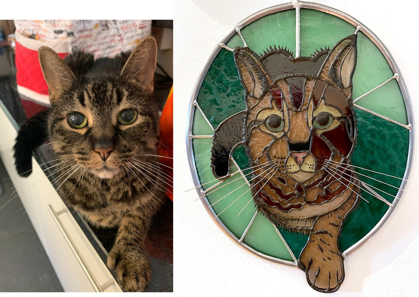 Custom Stained Glass Pet Portrait