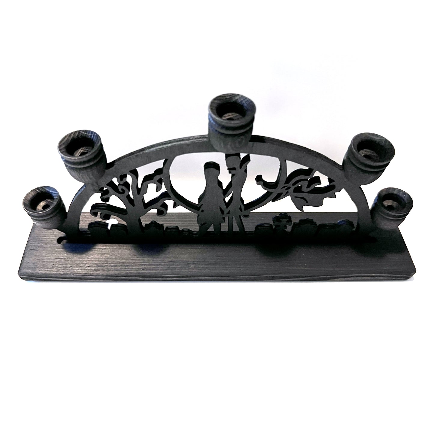 Small Black Wood Nightmare Schwibbogen