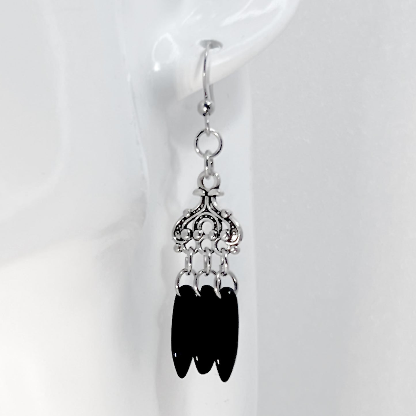 Czech Glass Chandelier Earrings in Various Colors