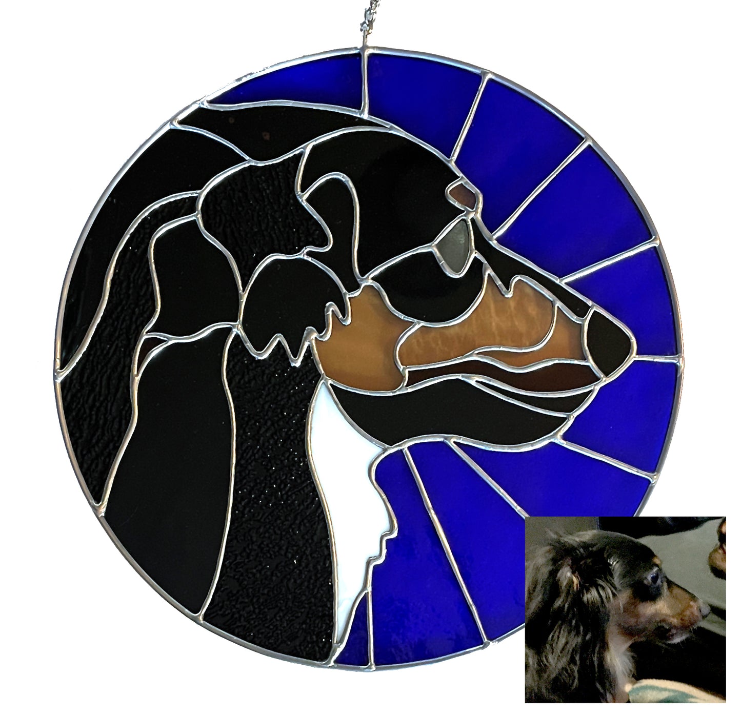 Custom Stained Glass Pet Portrait