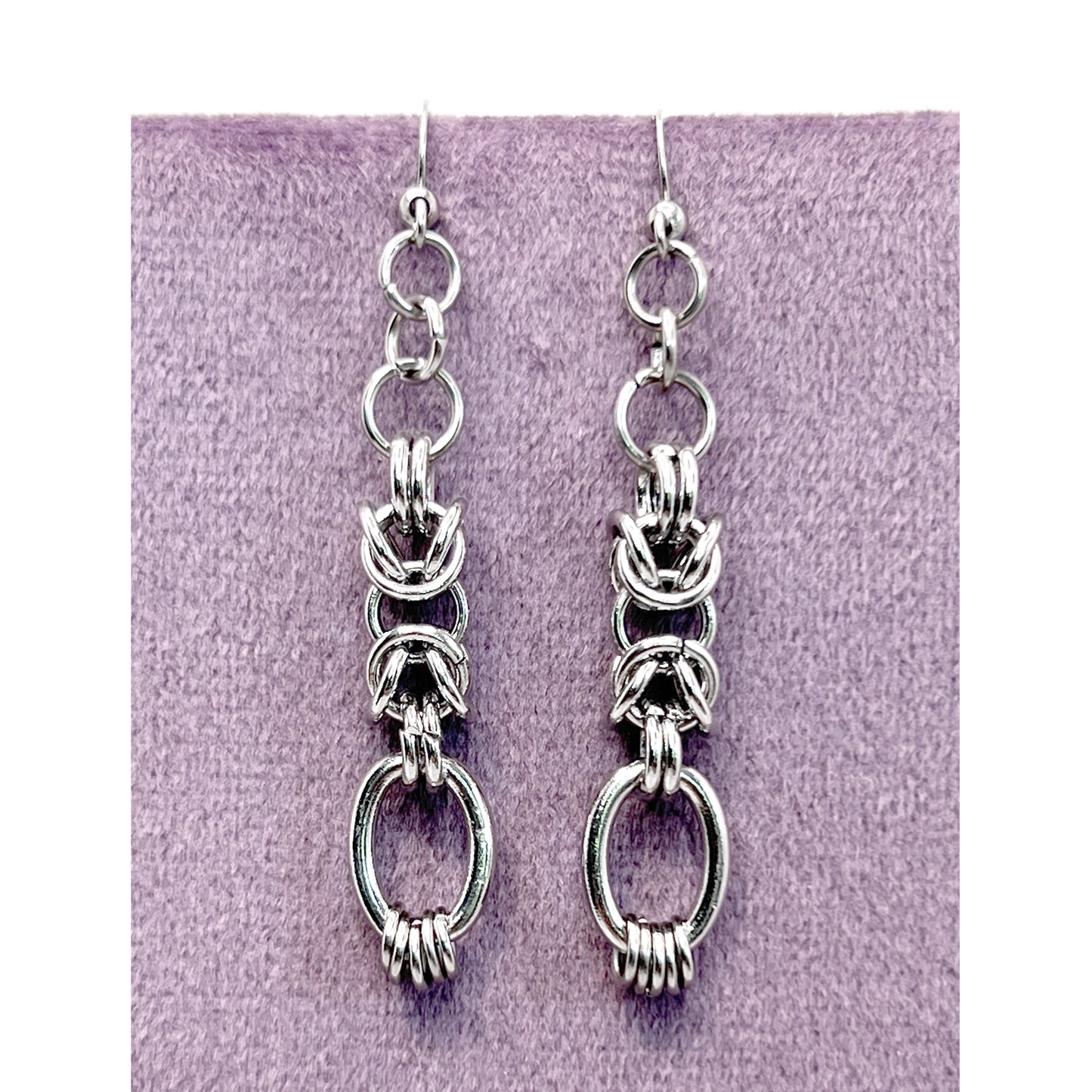 Chainmail and Ring Earrings