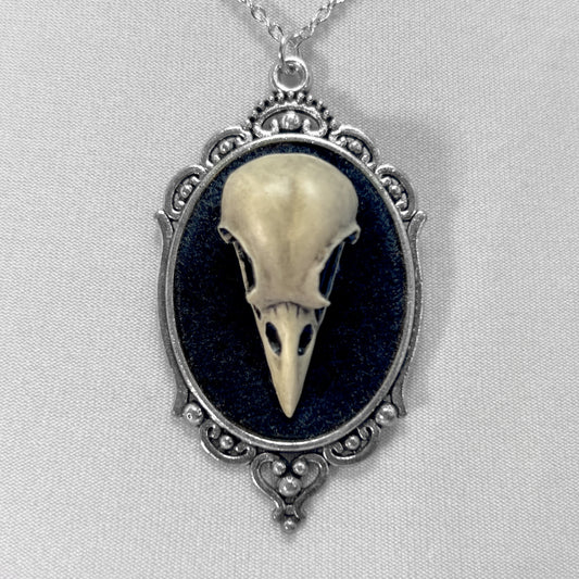 Resin Bird Skull Necklace