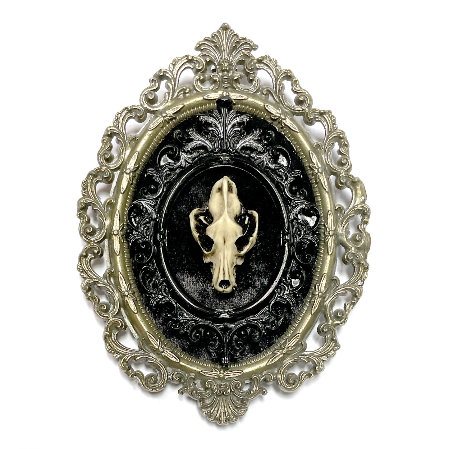 Wolf Skull Antique Framed Gothic Home Deco