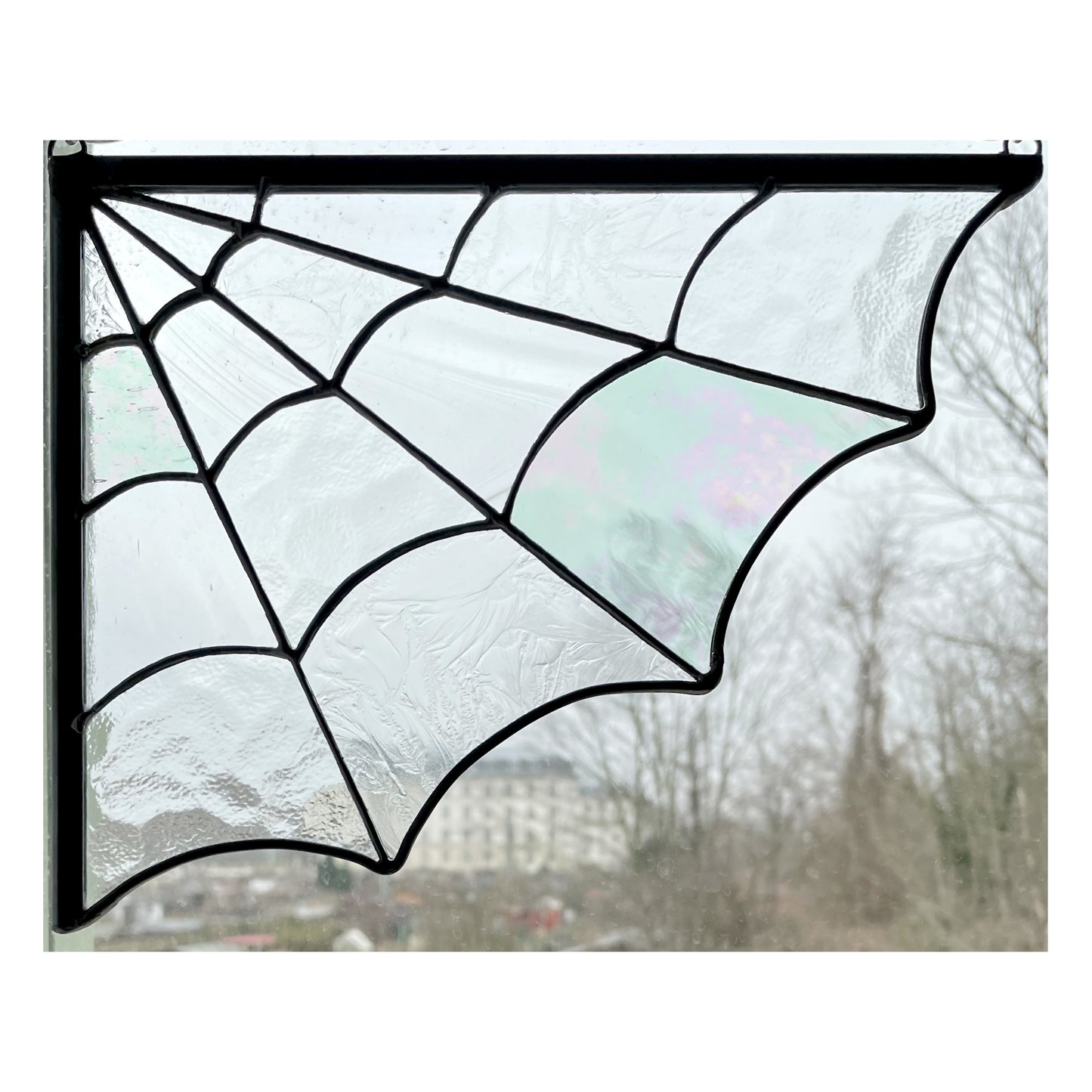 Stained Glass Corner Spiderweb