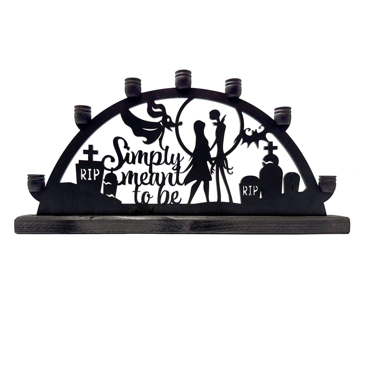 Large 'Simply Meant To Be' Jack & Sally Schwibbogen