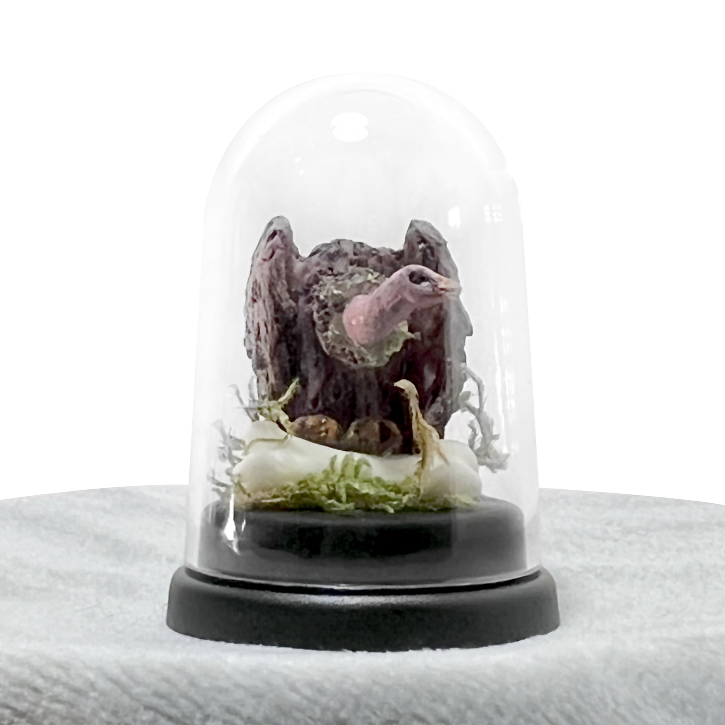 Tiny Vulture and Bones Bell Jar