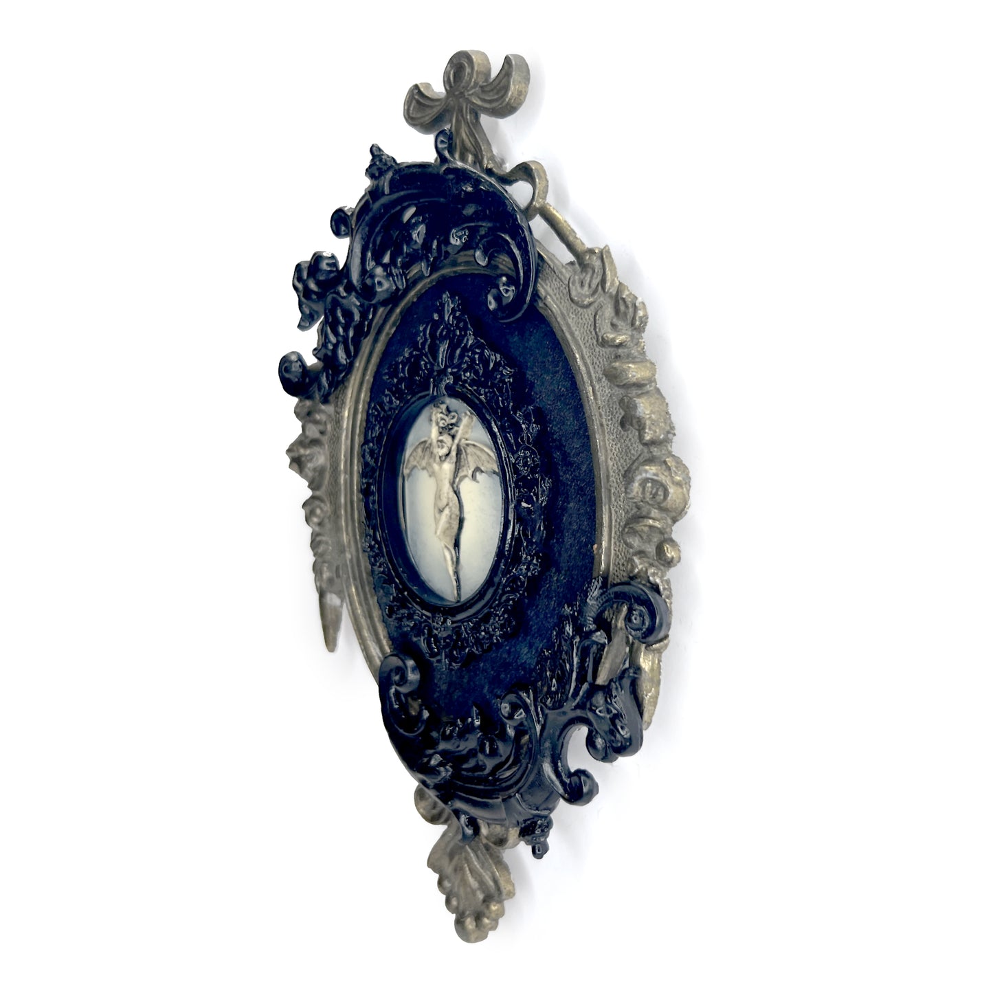 Bat Woman Antique Framed Gothic Home Deco