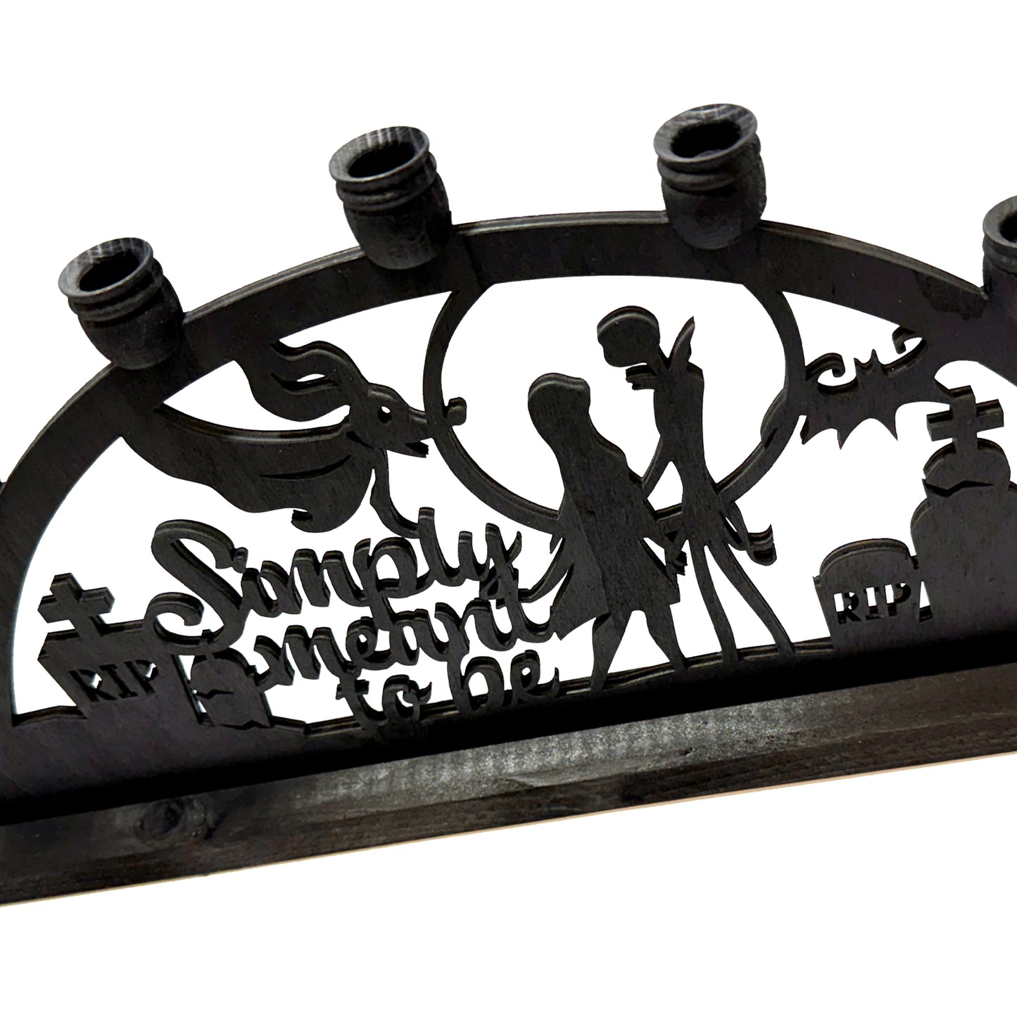 Large 'Simply Meant To Be' Jack & Sally Schwibbogen