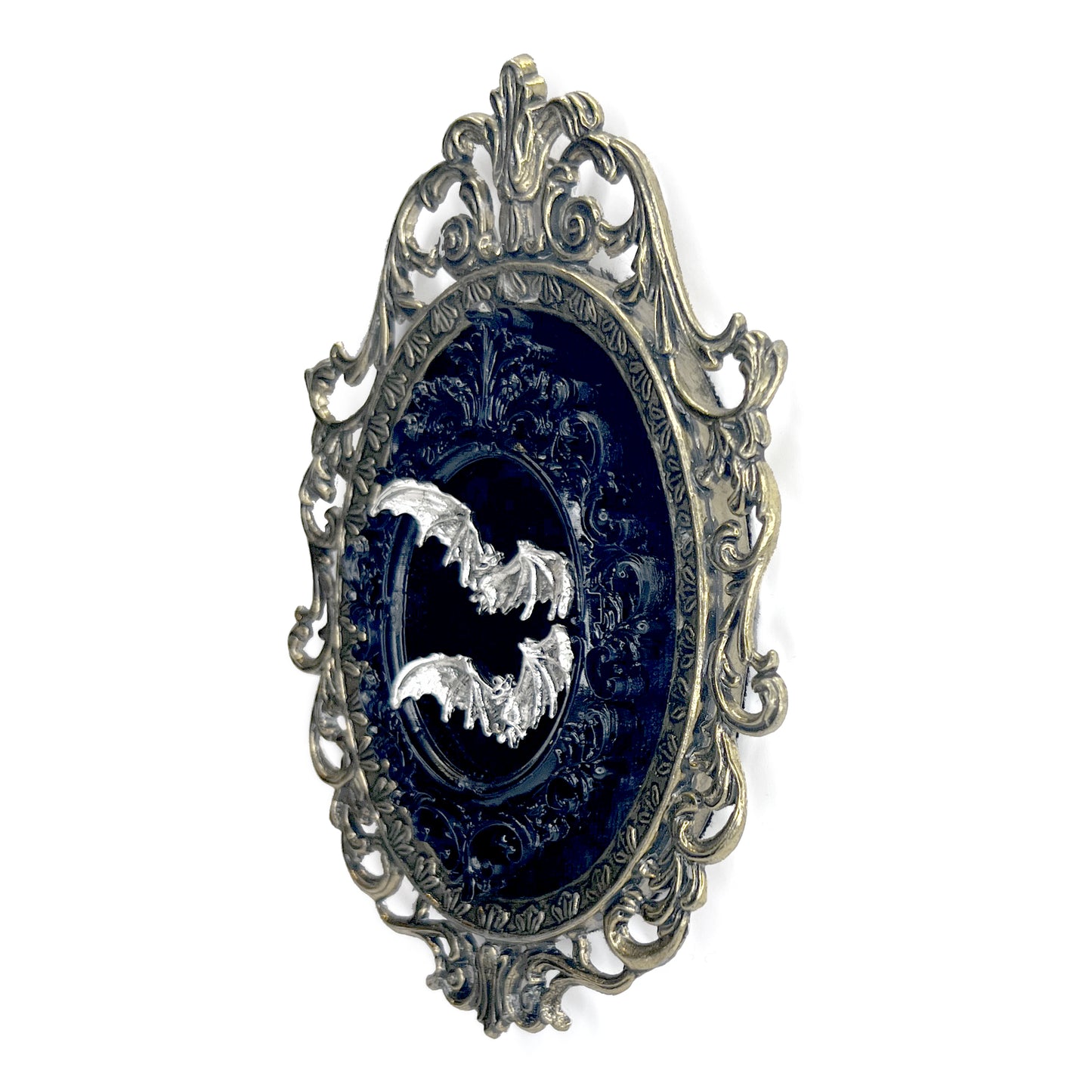 Flying Bats Antique Framed Gothic Home Deco