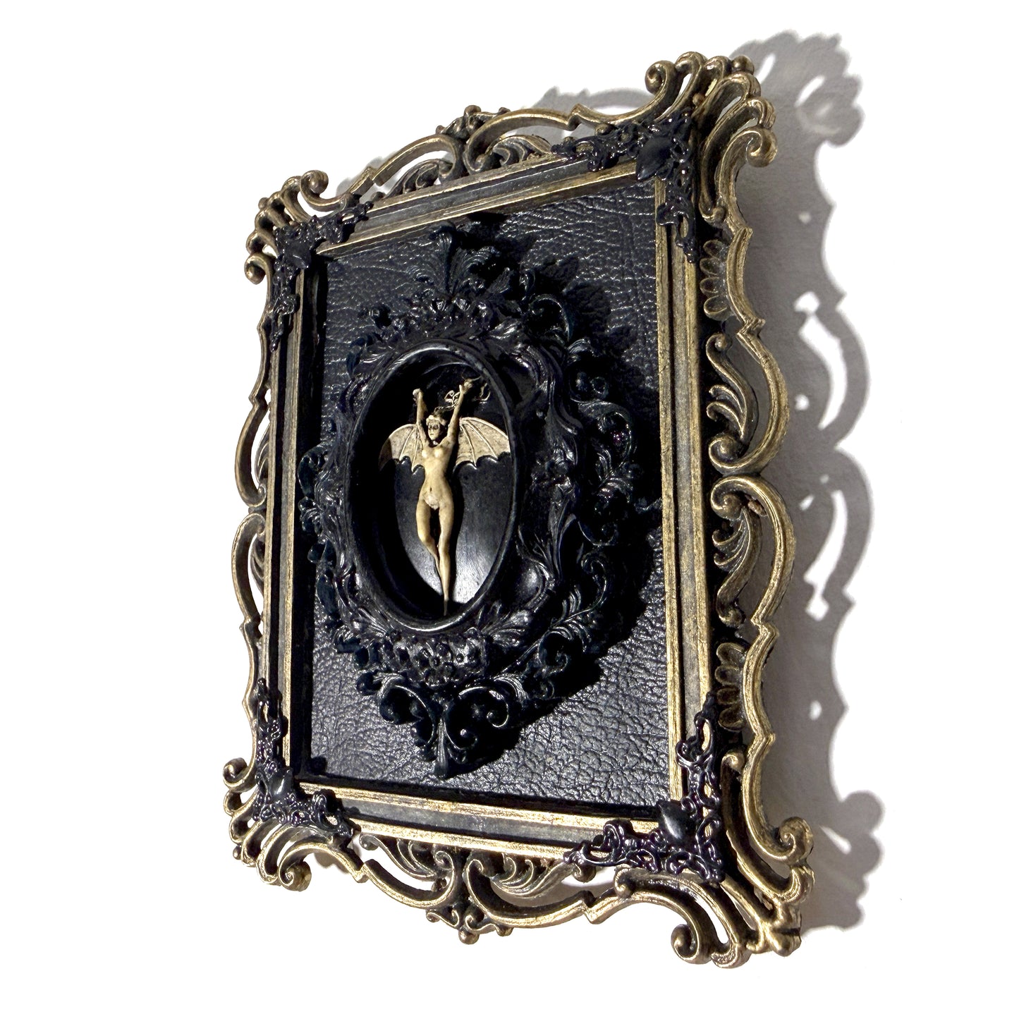 Bat Woman Antique Framed Home Deco