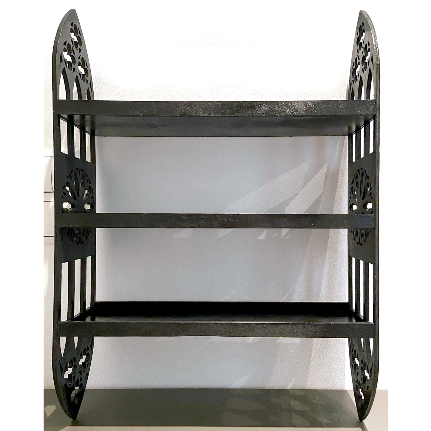 Handmade Custom Gothic Cathedral Design Wood Spice Rack