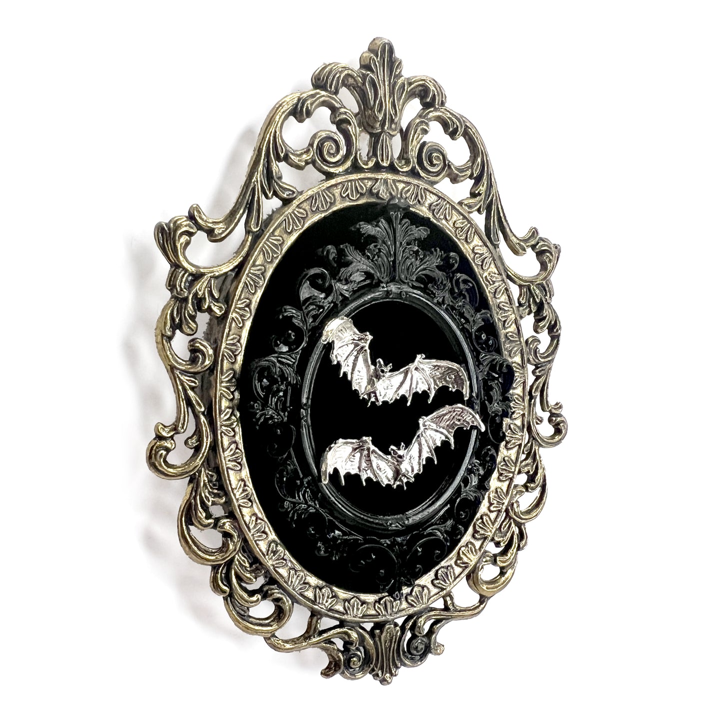 Flying Bats Antique Framed Gothic Home Deco