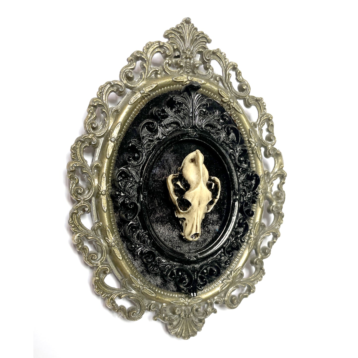 Wolf Skull Antique Framed Gothic Home Deco