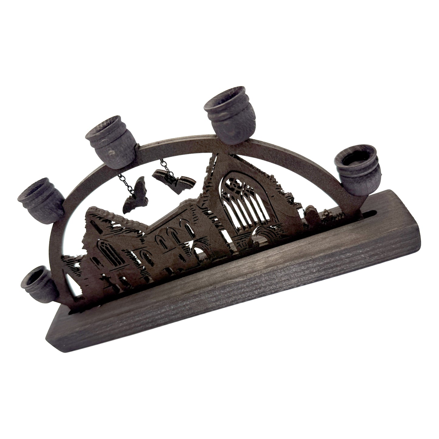 Small Church Ruin and Flying Bats Schwibbogen