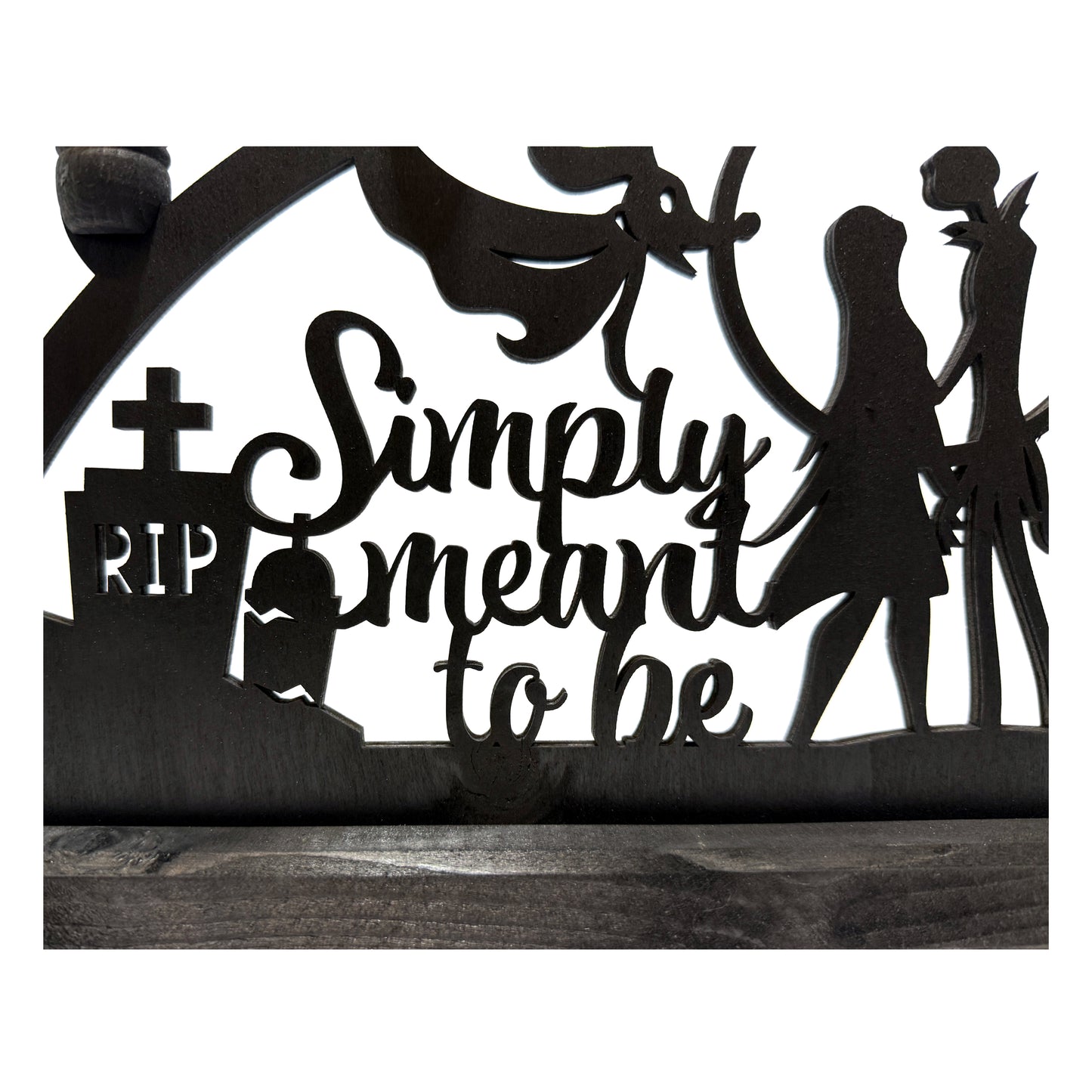 Large 'Simply Meant To Be' Jack & Sally Schwibbogen