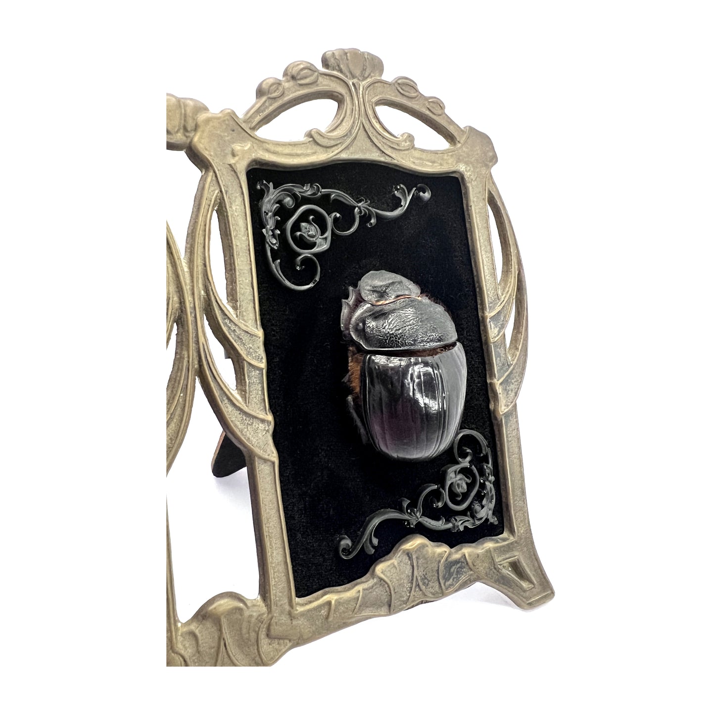 Double Beetle Standing Antique Framed Gothic Home Deco
