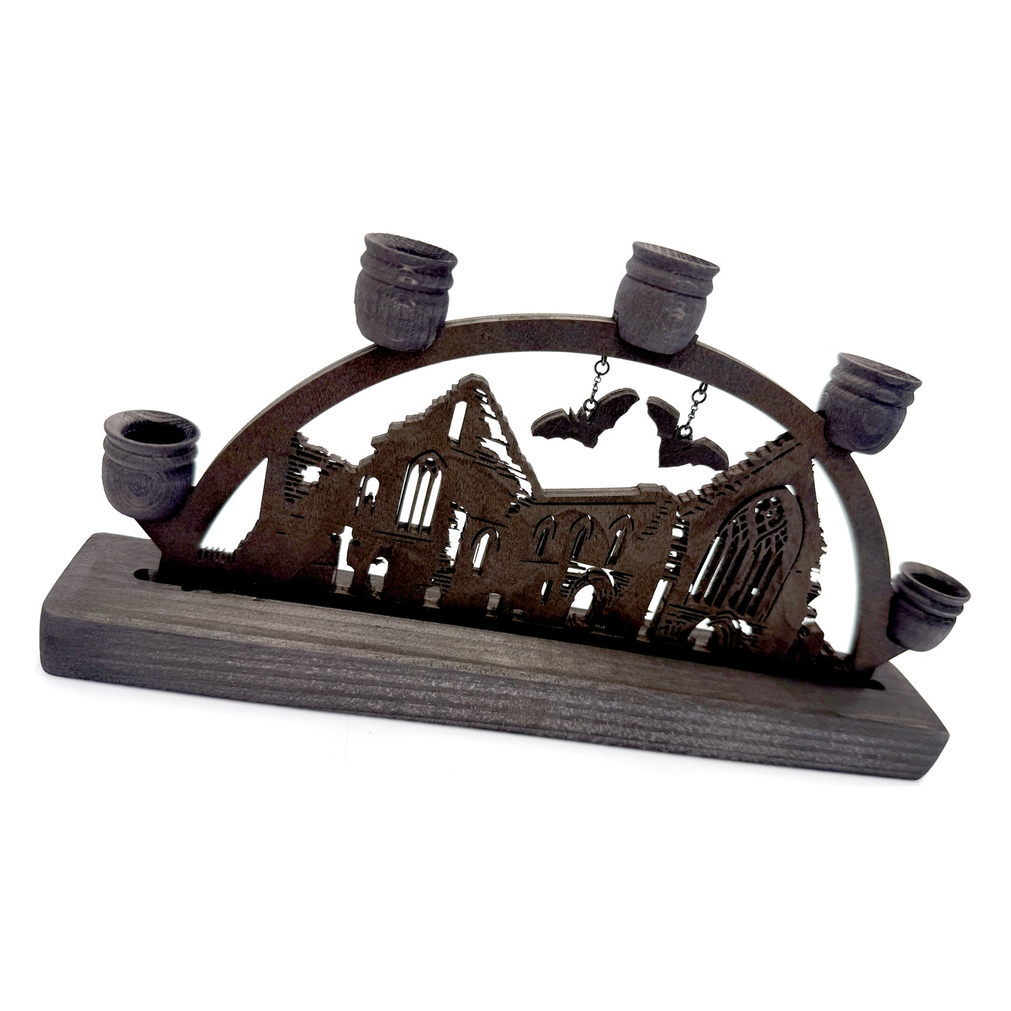 Small Church Ruin and Flying Bats Schwibbogen