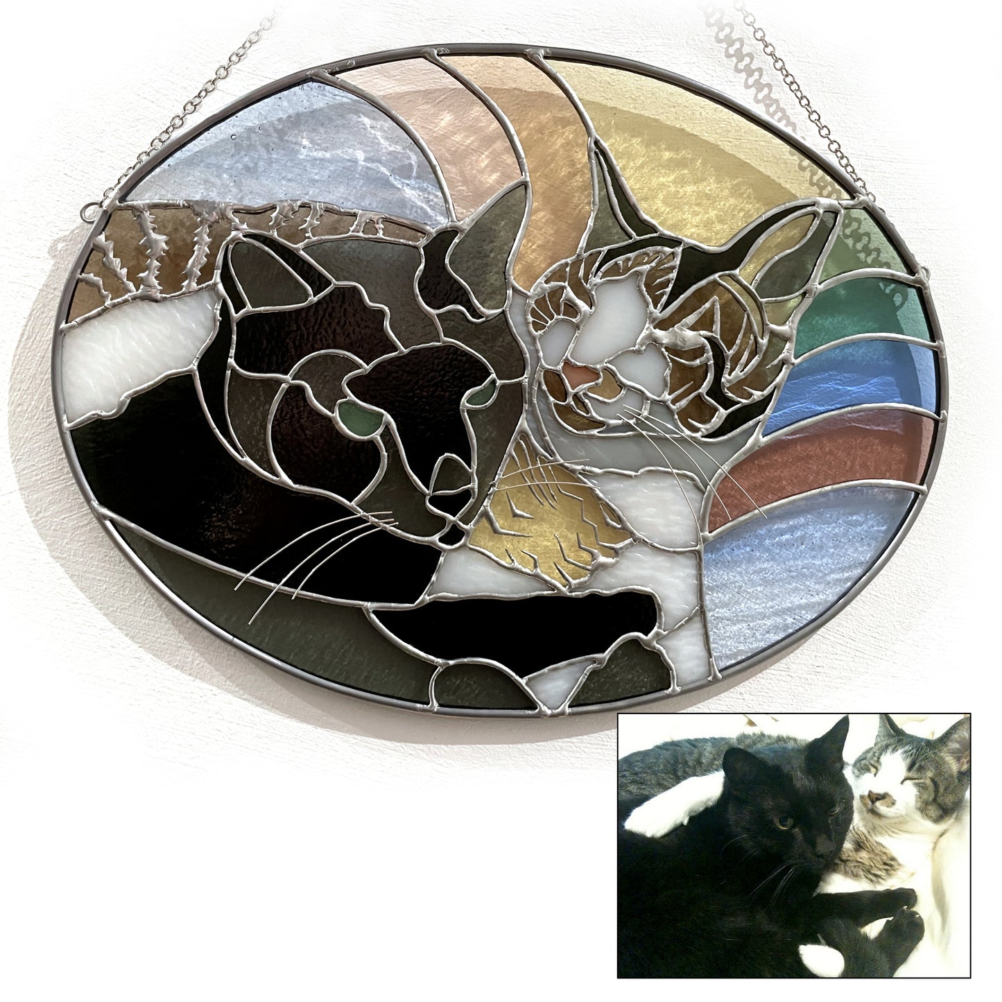 Custom Stained Glass Pet Portrait
