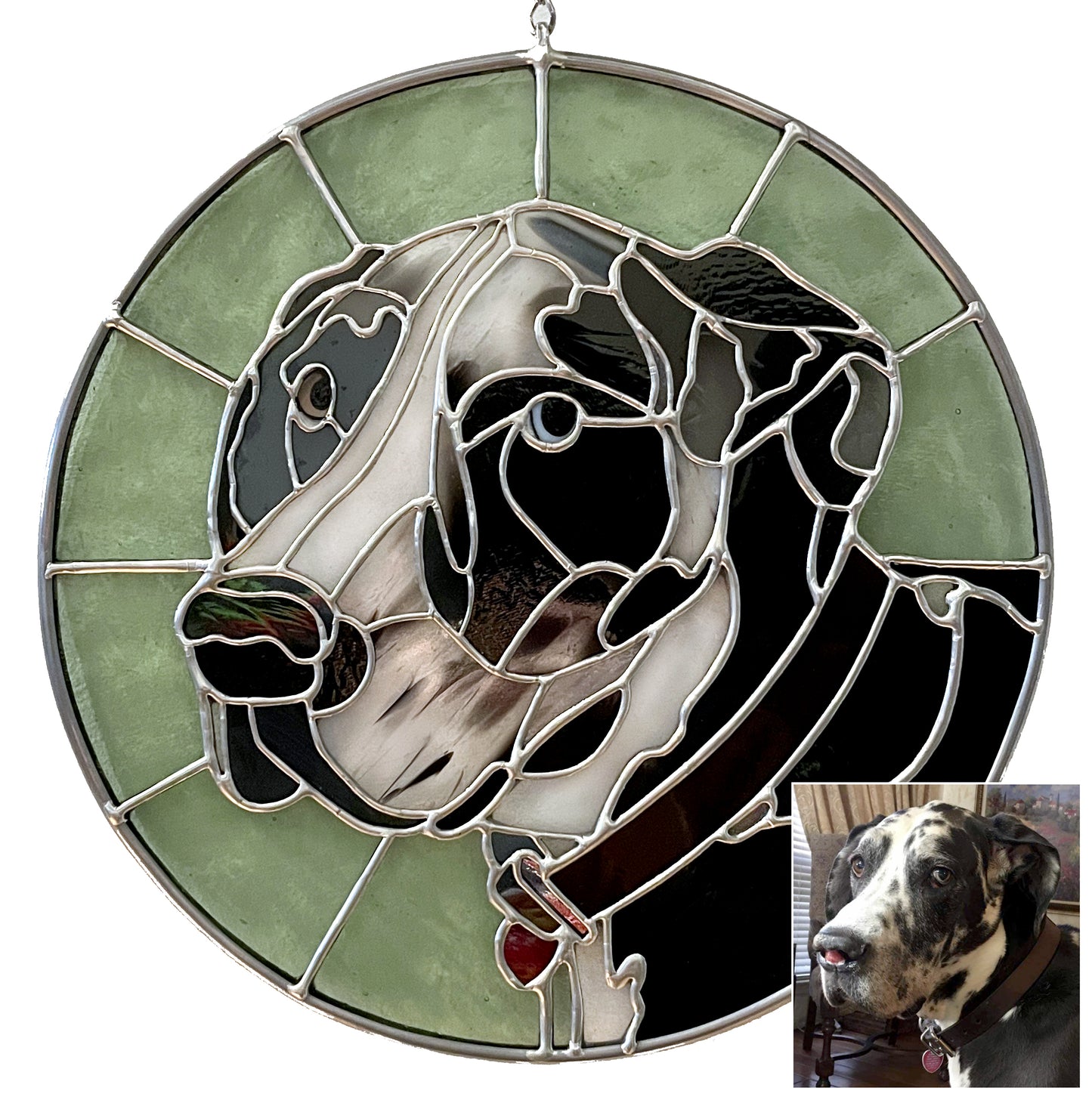 Custom Stained Glass Pet Portrait